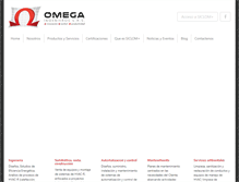 Tablet Screenshot of omegaingenieros.com